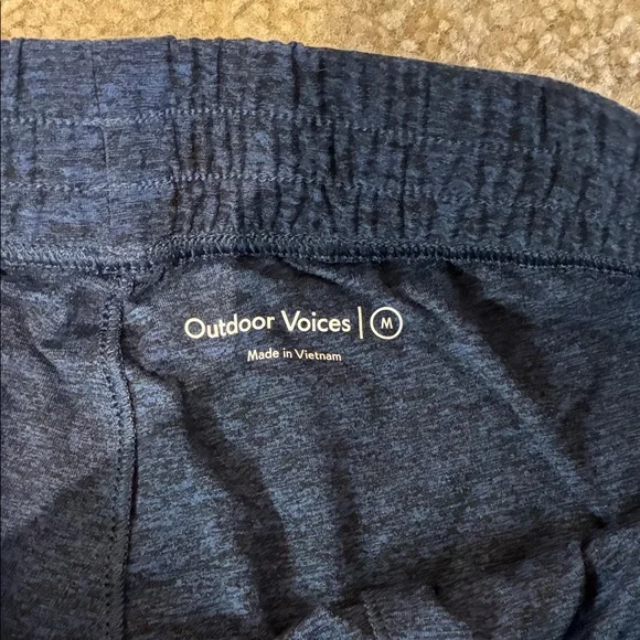 Outdoor Voices Men's Cloudknit Slim Navy Sweatpants Joggers - Picture 2 of 9